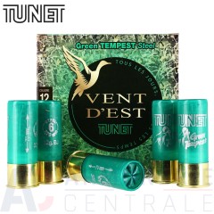 25 cartouches Tunet Vent d'est Steel 12/70 n°6