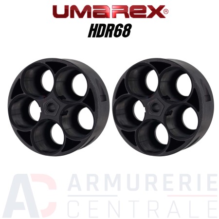 Lot de 2 barillets Umarex pour revolver T4E HDR68/ TR68