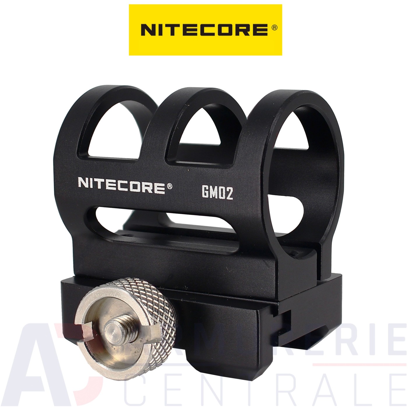 Montage Nitecore pour lampe Ø 25.4 rail Picatinny Montage Nitecore pour lampe Ø 25.4 rail Picatinny