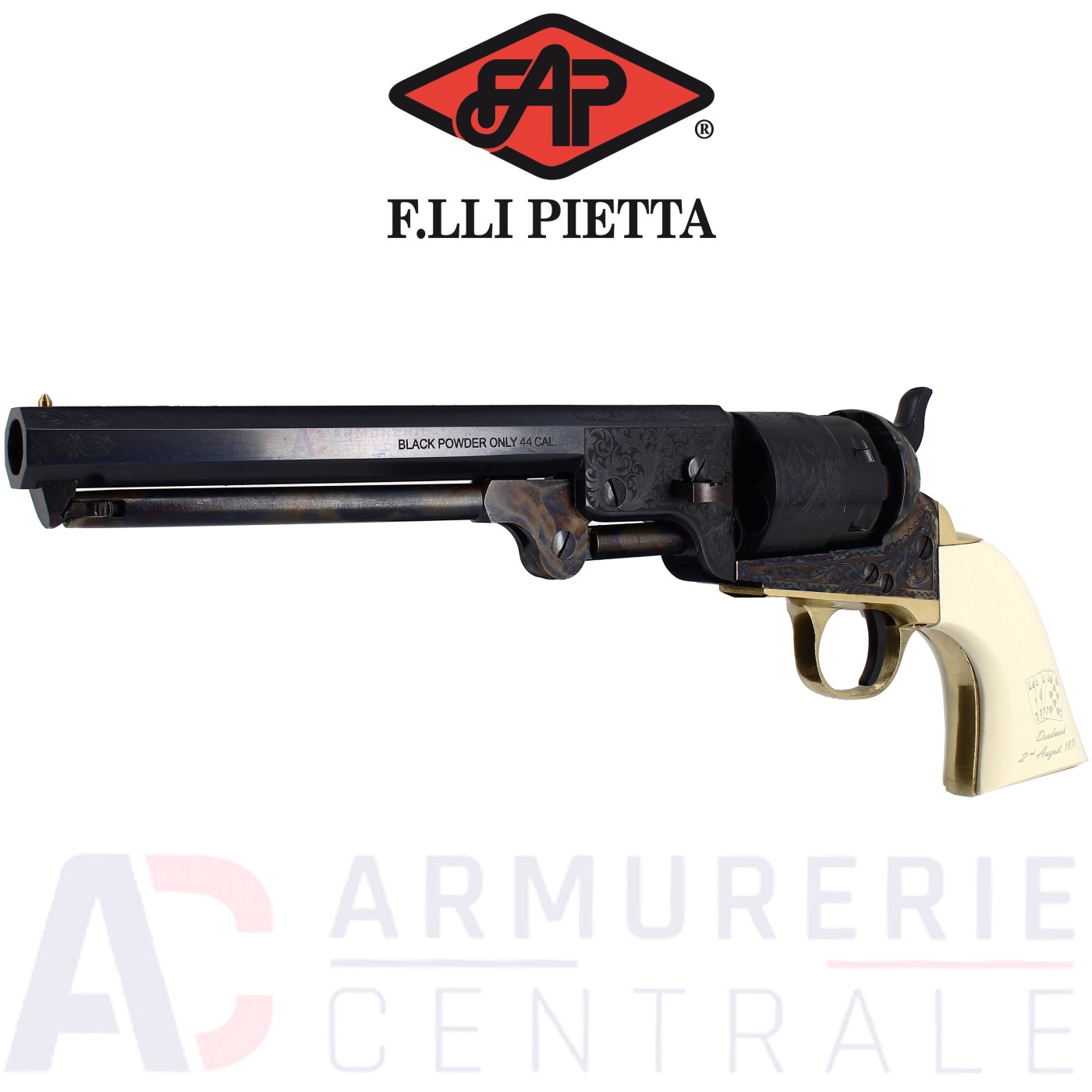 Revolver Pietta 1851 Navy Yank Engraved W.B Hickok  .44