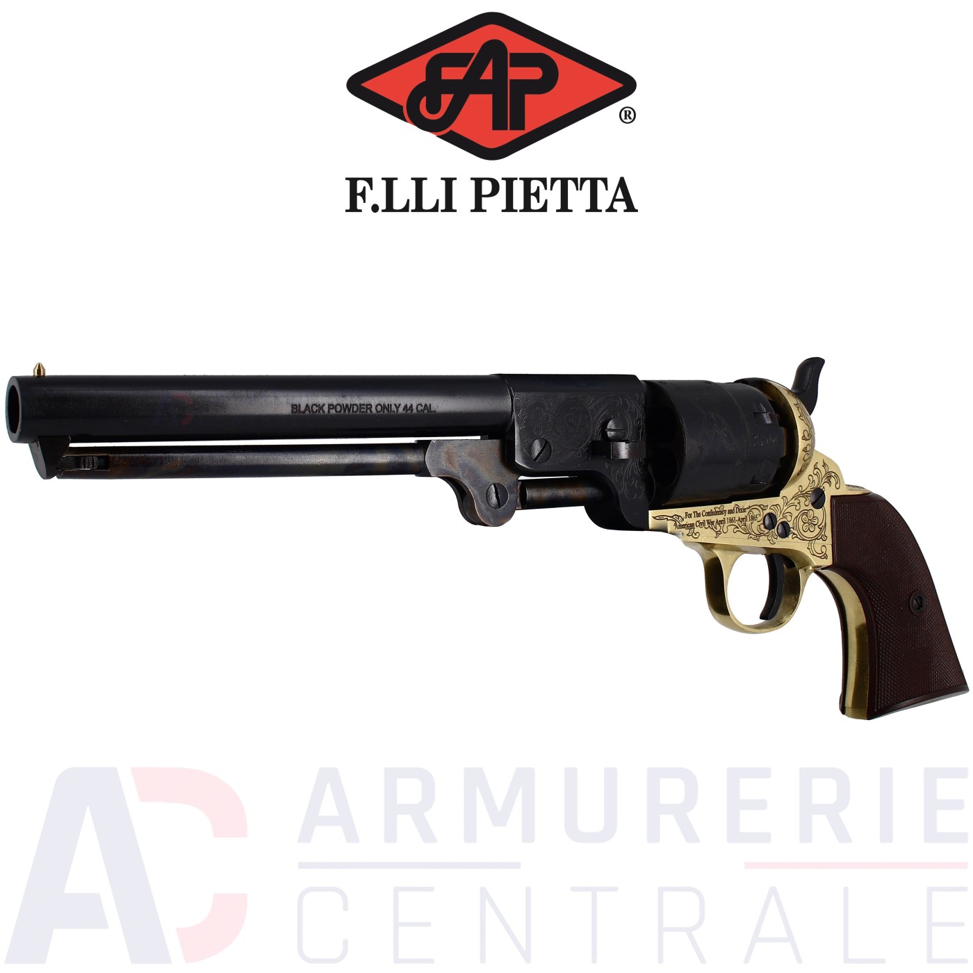 Revolver Pietta 1851 Confederate CSA Commemorative .44