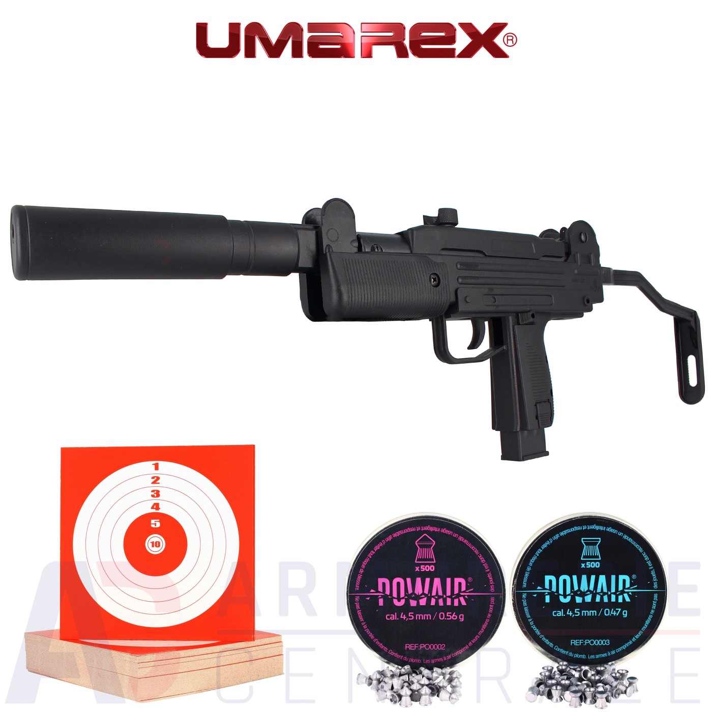 Pistolet Umarex IWI Mini Uzi Break Barrel 4.5mm (7.5 joules)