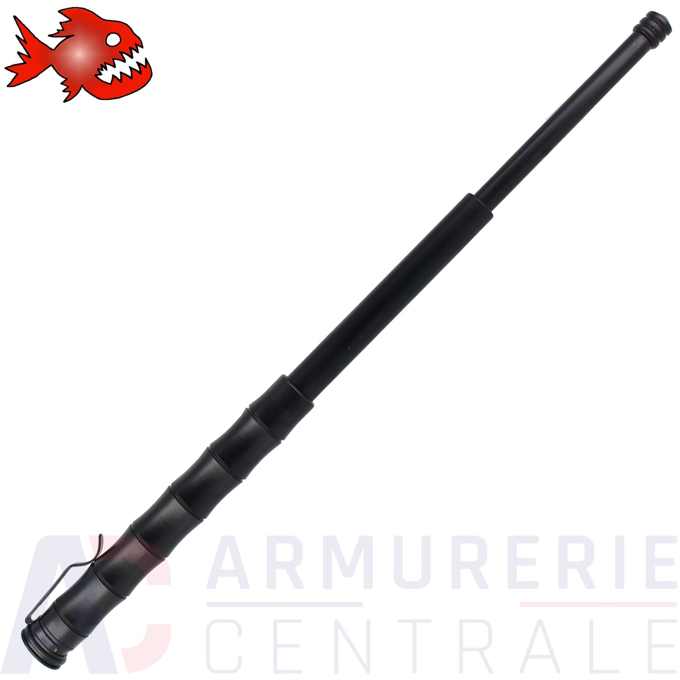 Piranha matraque avec bouton de fermeture 16 pouces Piranha matraque avec bouton de fermeture 16 pouces