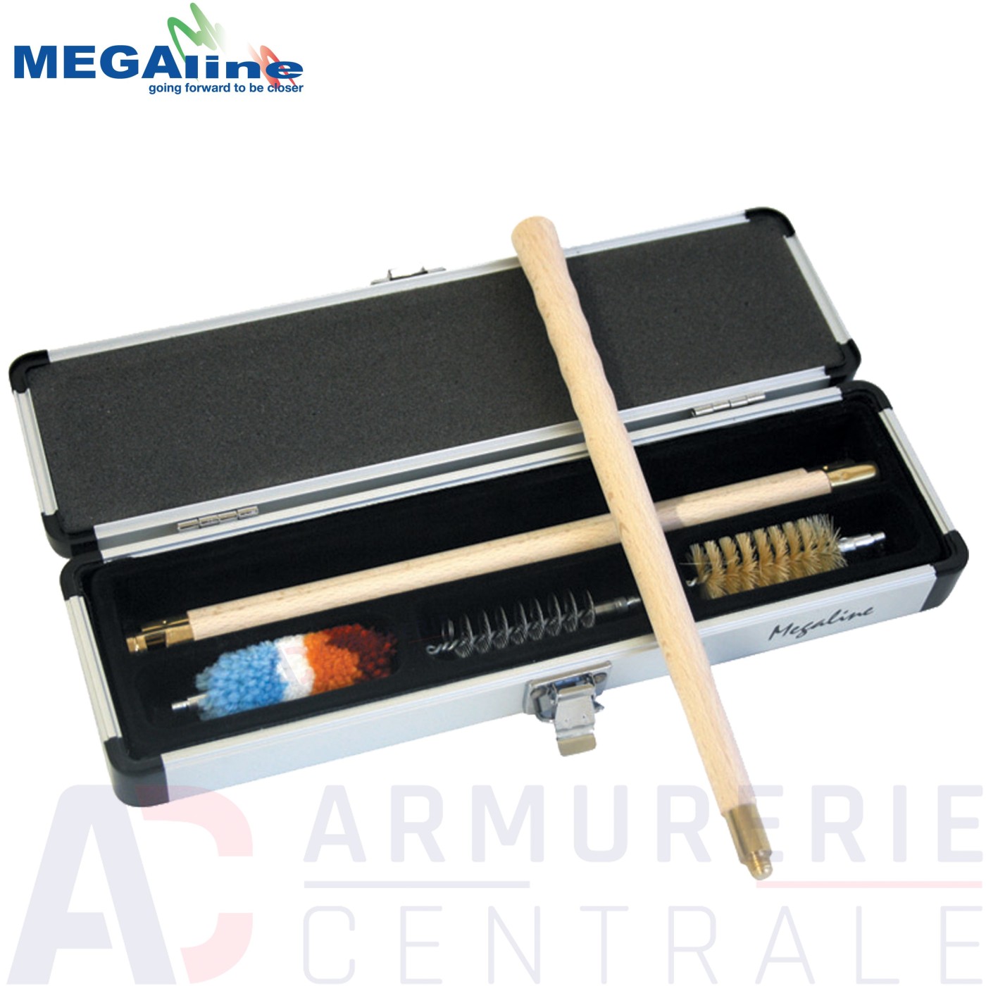 Coffret nettoyage alu Megaline pour fusil calibre 12