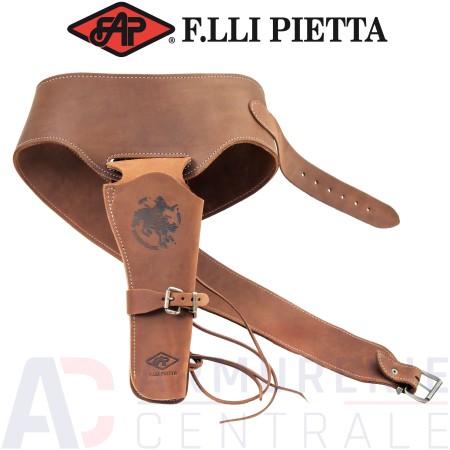 Buscadero Pietta en cuir pour revolver poudre noire