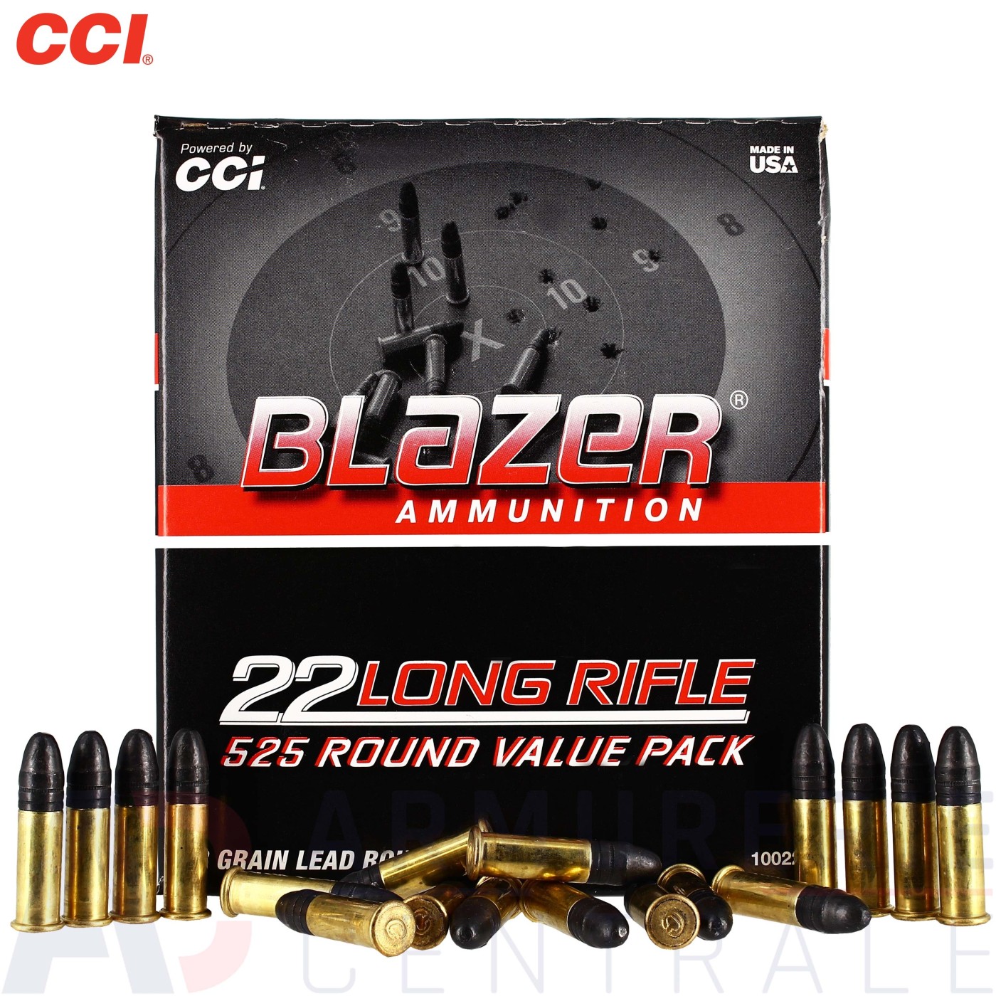 CCI Blazer lot 525 cartouches .22lr (38 gr) CCI Blazer lot 525 cartouches .22lr (38 gr)