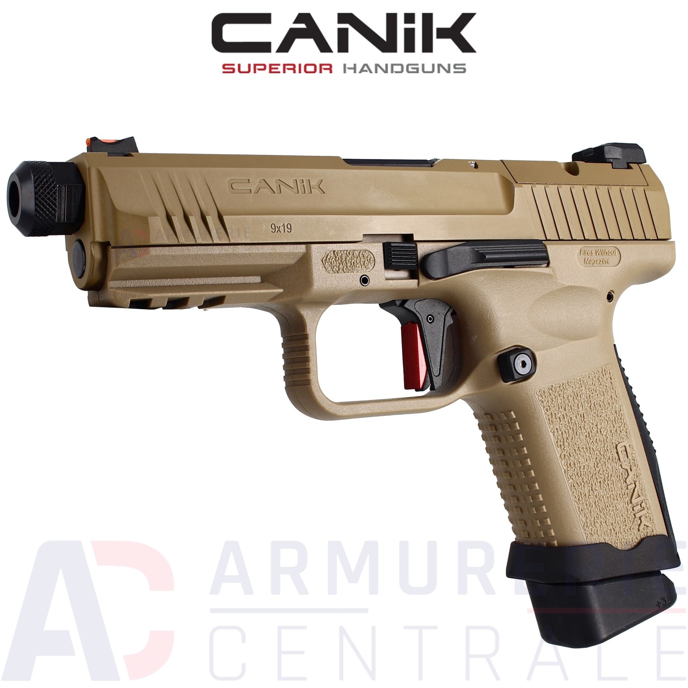 Pistolet Canik TP9 Elite Combat GBB TAN (1 joule) Pistolet Canik TP9 Elite Combat GBB TAN (1 joule)