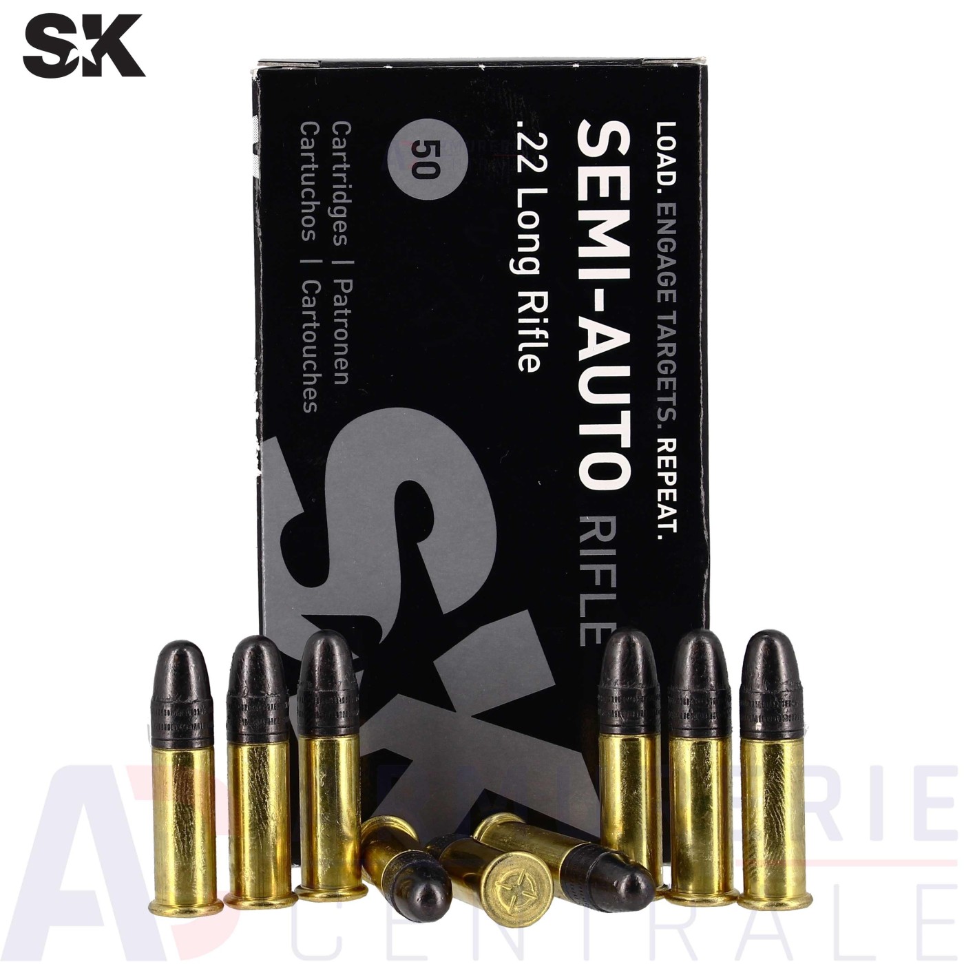 50 Cartouches SK Semi Auto Rifle 40gr 22lr