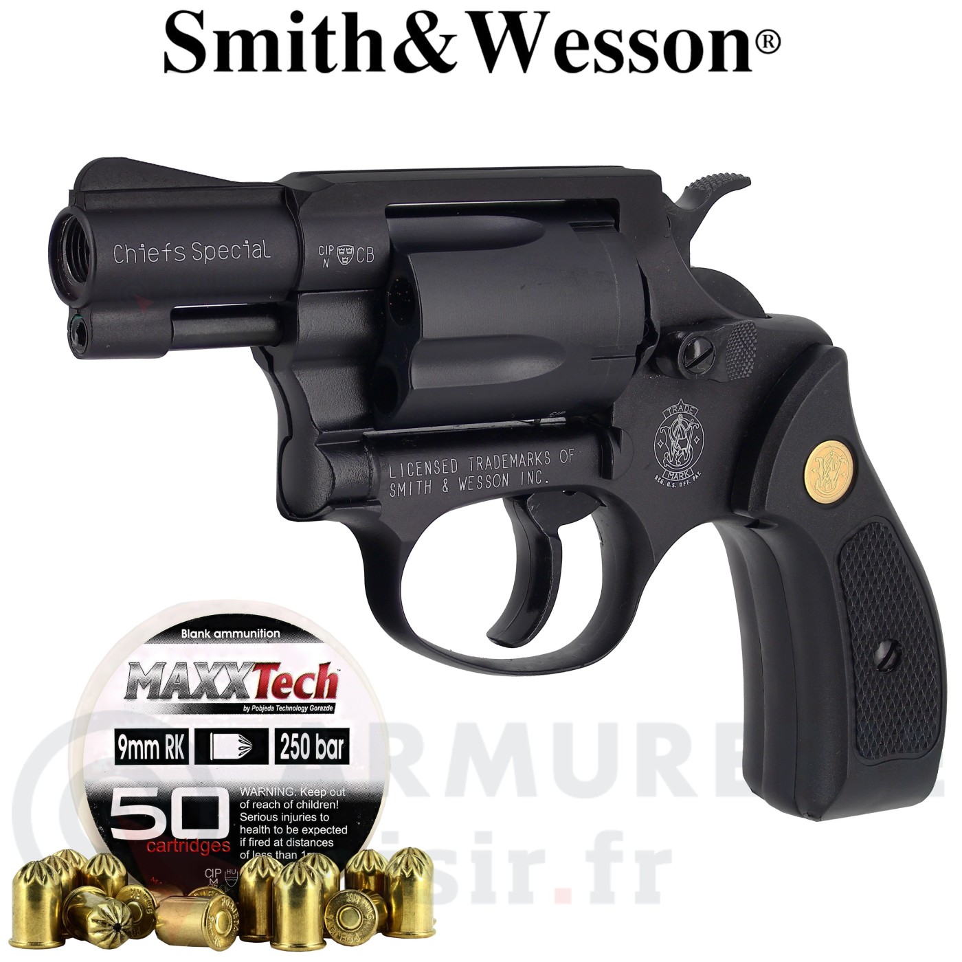 Pack Smith & Wesson revolver Chiefs Special 380 RK 