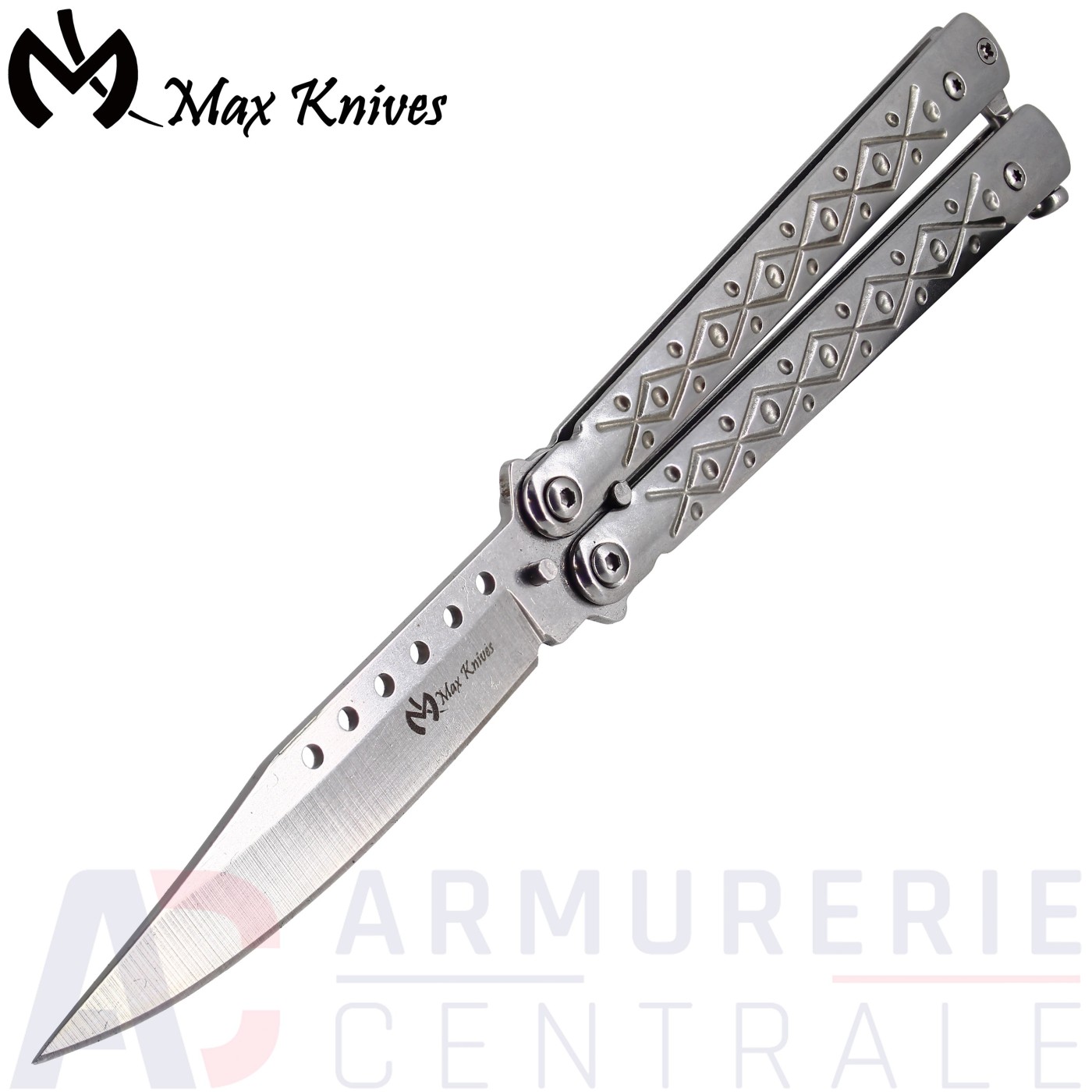 Couteau Papillon MaxKnives P50S Silver