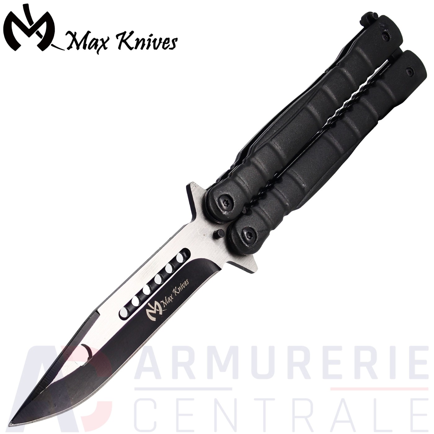 Papillon Max Knives P49 Chrome et Noir Papillon Max Knives P49 Chrome et Noir