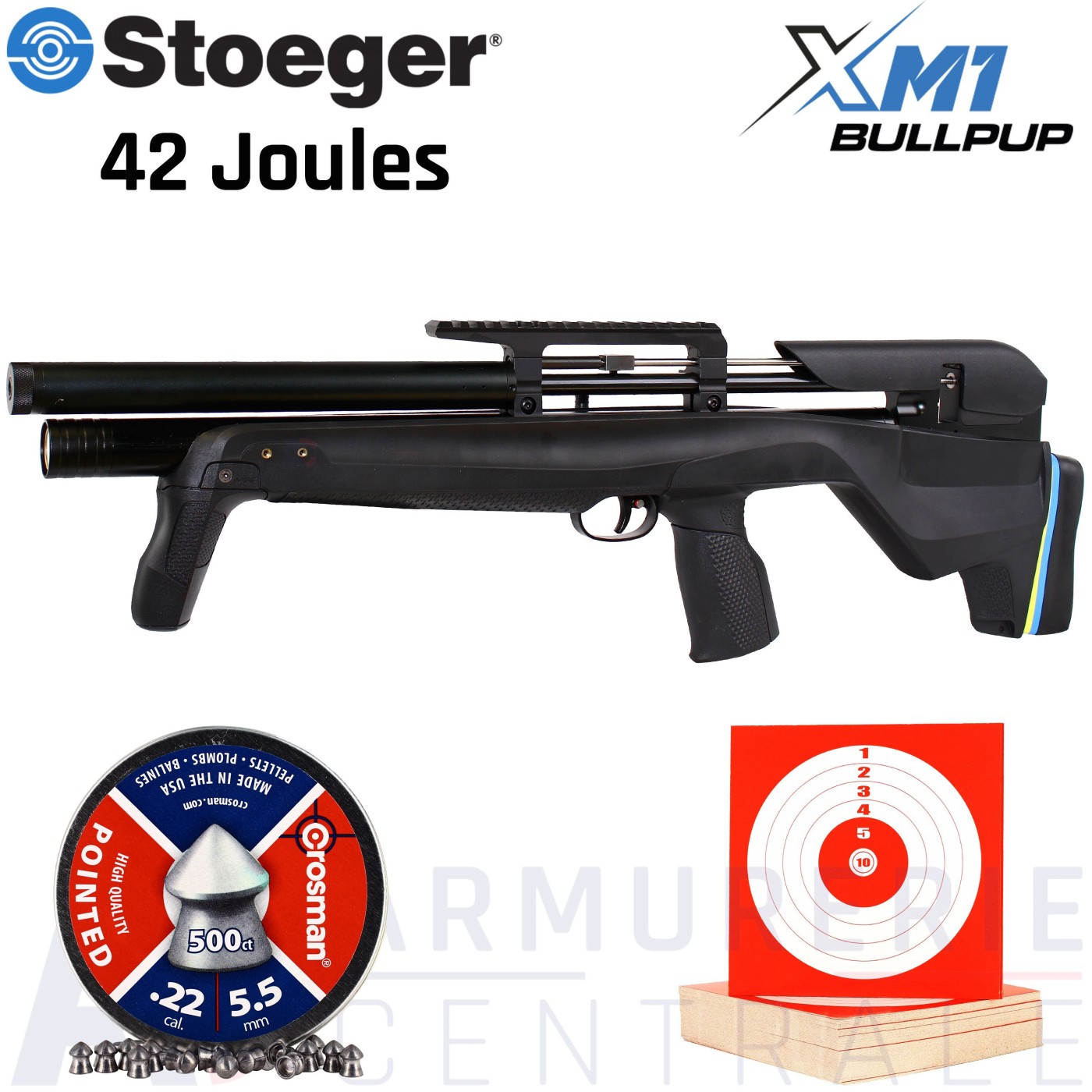 Carabine PCP STOEGER XM1 BULLPUP 5.5 mm (42 Joules)