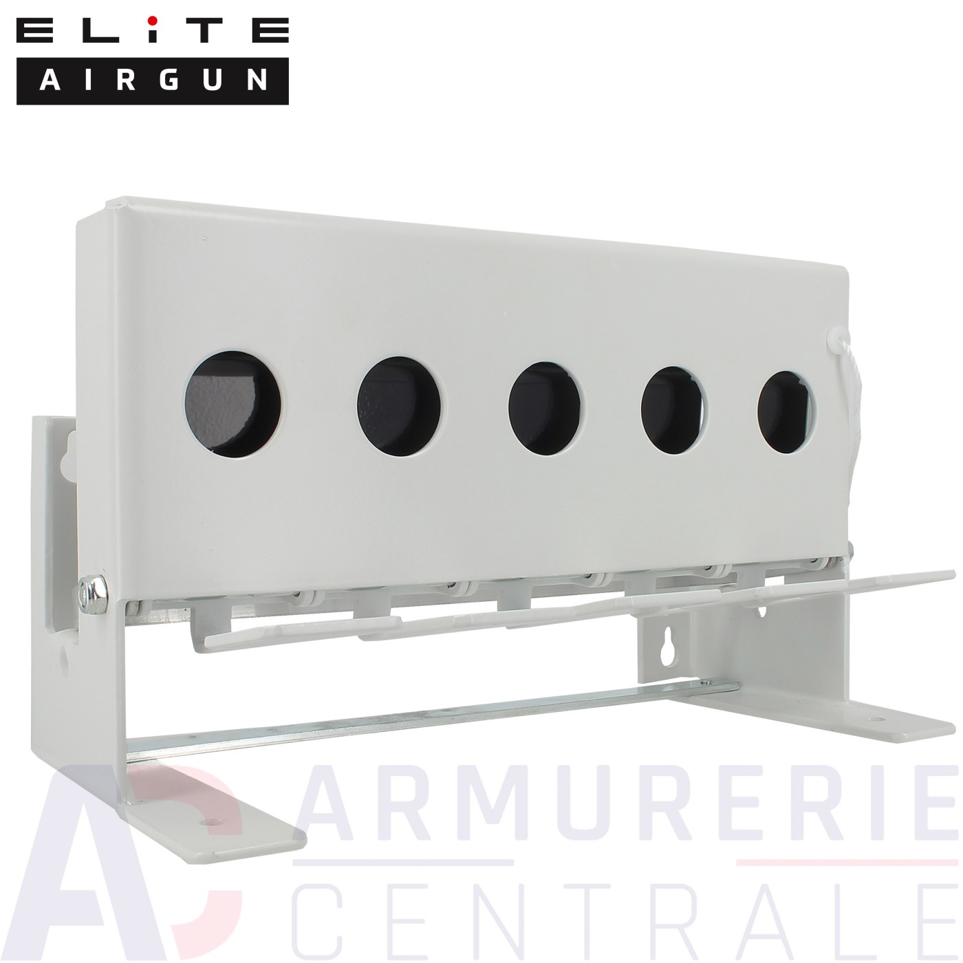Cible Elite Airgun type Biathlon 5 trous pour calibre 4.5mm Cible Elite Airgun type Biathlon 5 trous pour calibre 4.5mm
