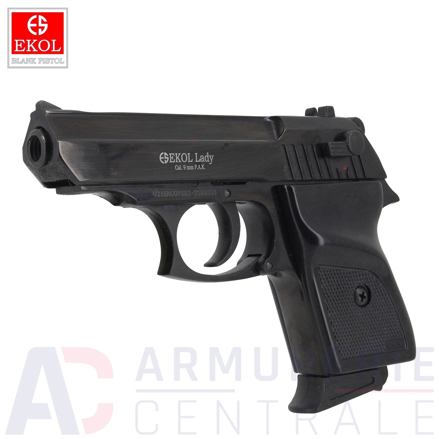 Pistolet Ekol Lady pistolet &agrave; blanc 9mm PAK Noir
