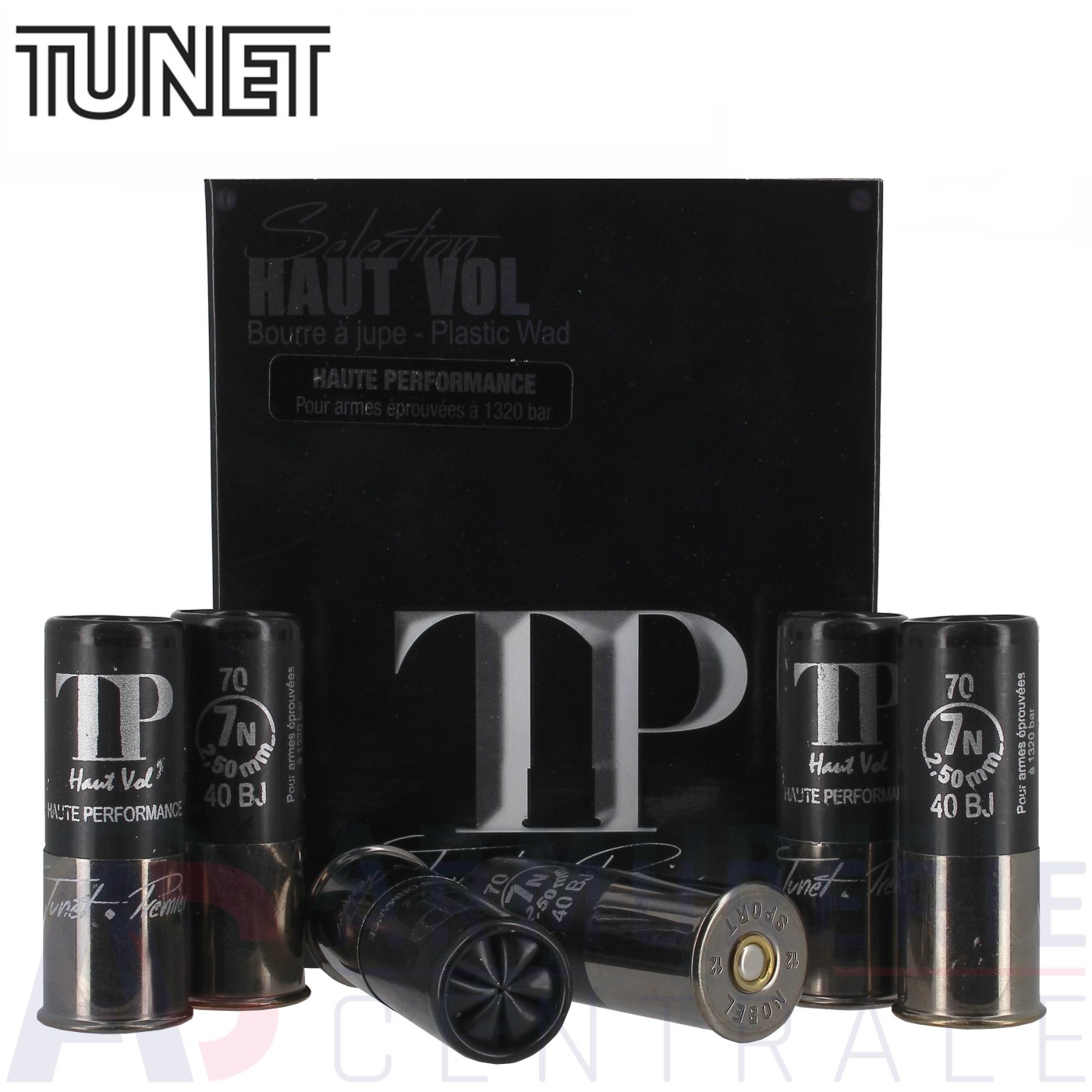 Boite de 10 Cartouches Tunet TP Haut Vol 12/70 n&deg;7