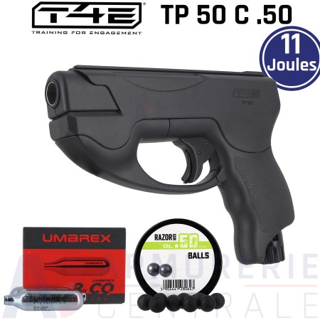 Pistolet Co2 Umarex T4E TP50 Compact .50 (11 Joules)