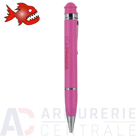 Stylo de défense au poivre OC Piranha rechargeable rose