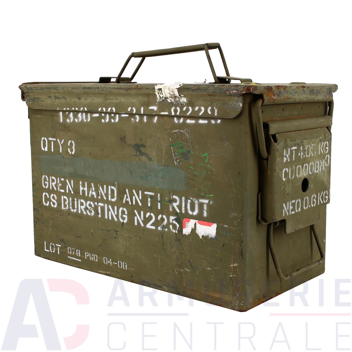 Caisse à munitions militaire US M1A1 occasion Caisse à munitions militaire US M1A1 occasion