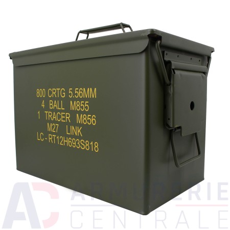 Caisse militaire pour munitions US 5.56