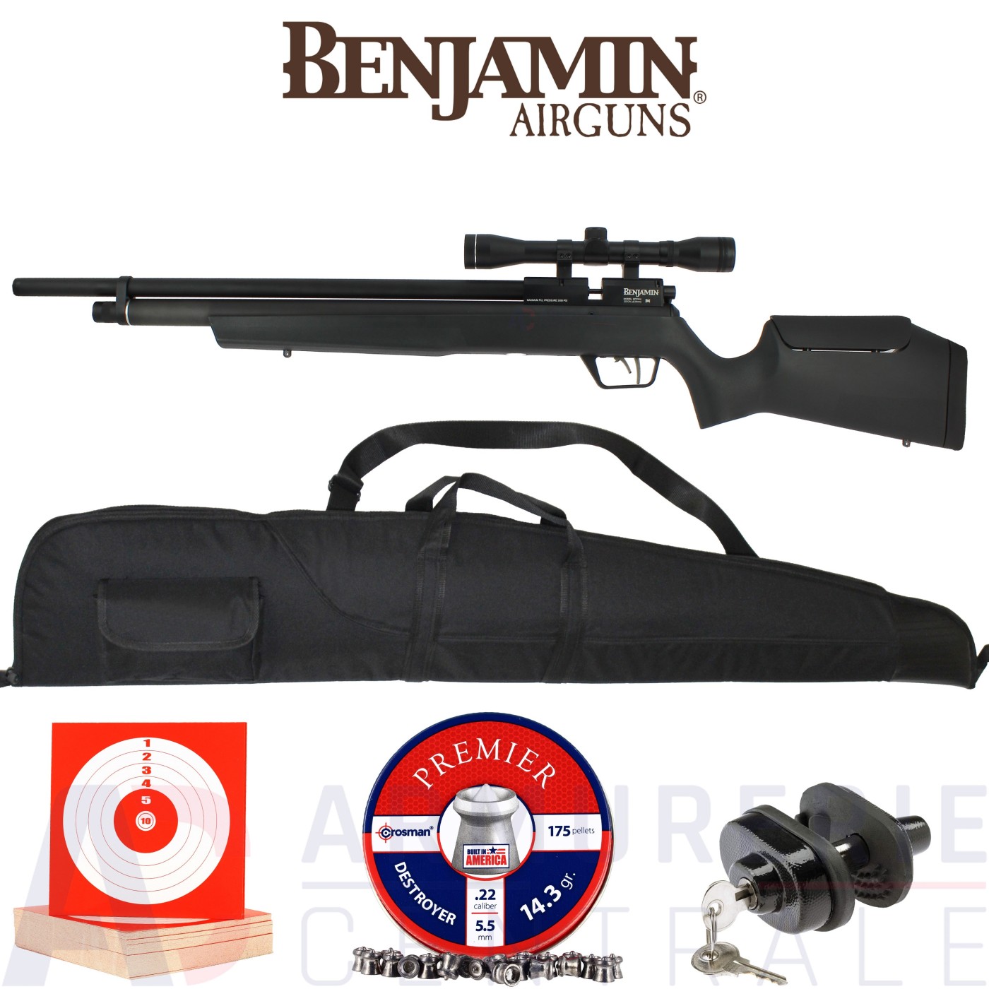 Pack carabine Crosman Benjamin Marauder 5.5mm (43 joules)
