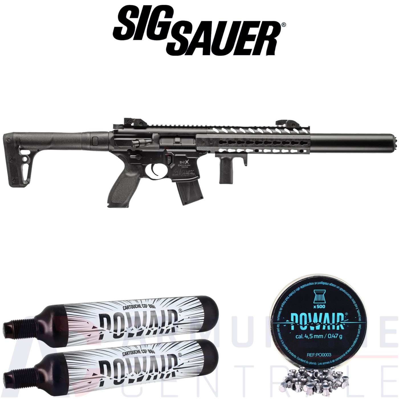 Carabine à plomb Sig Sauer MCX CO2 4.5mm (7.3 Joules) Carabine à plomb Sig Sauer MCX CO2 4.5mm (7.3 Joules)
