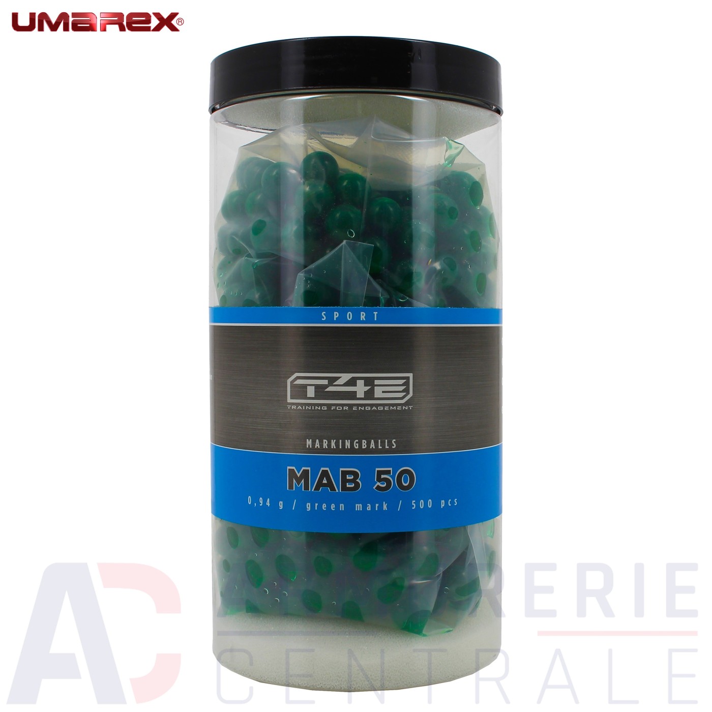 500 billes Umarex MAB50 peinture cal .50 0.94g 500 billes Umarex MAB50 peinture cal .50 0.94g