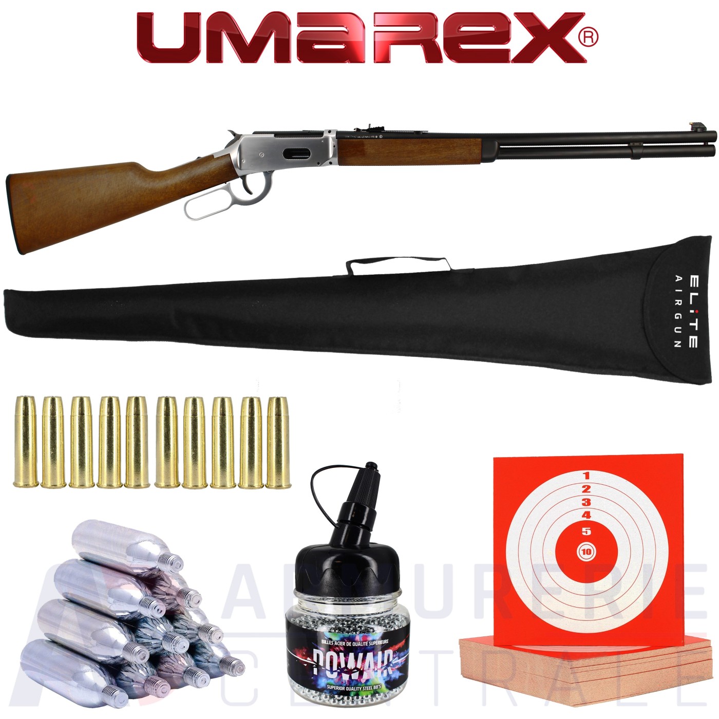 Umarex Legends Cowboy Rifle Chrome Co2 4.5BB's (7.5 joules)