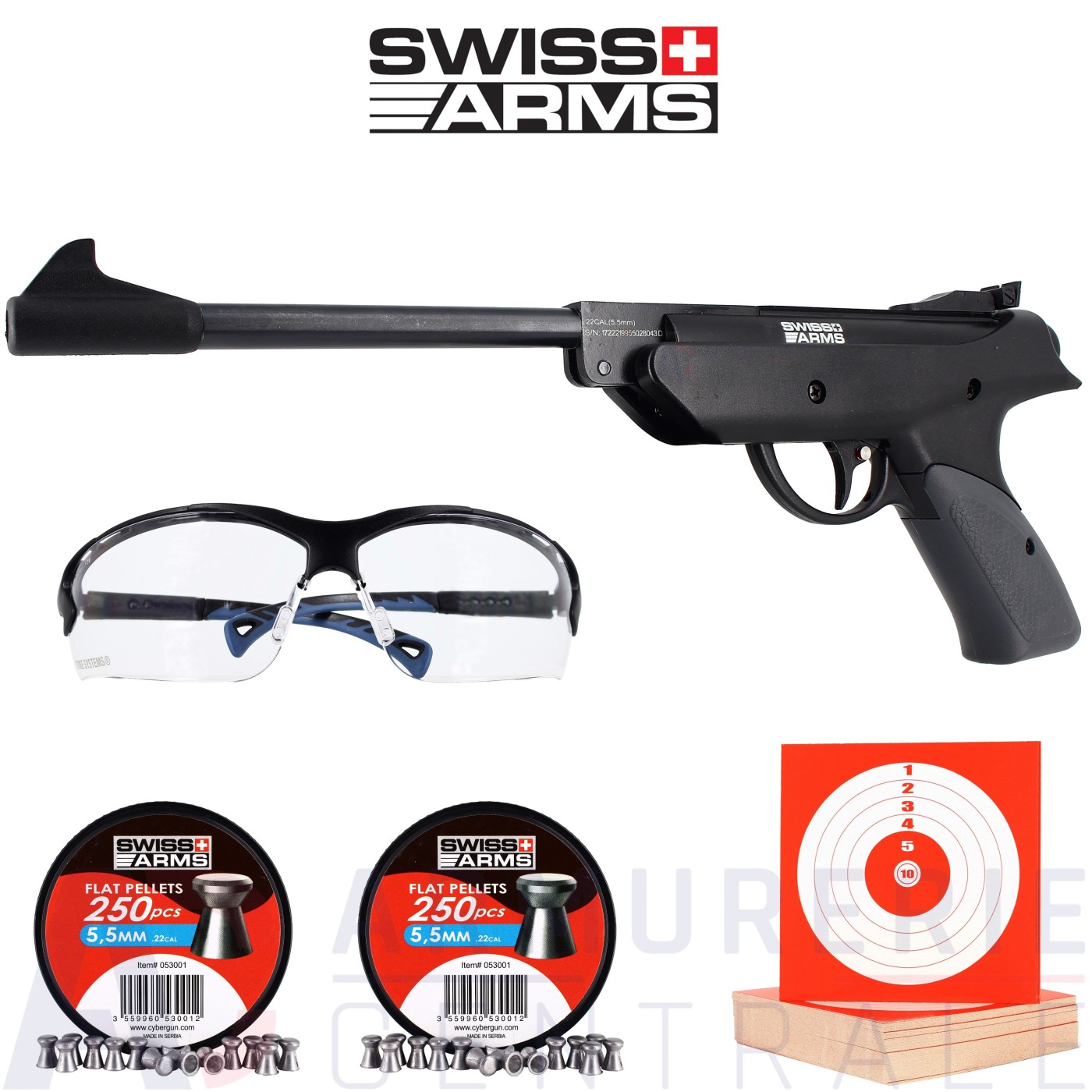 Pistolet &agrave; plomb Swiss Arms Sparrow 5.5mm (4.5 joules)