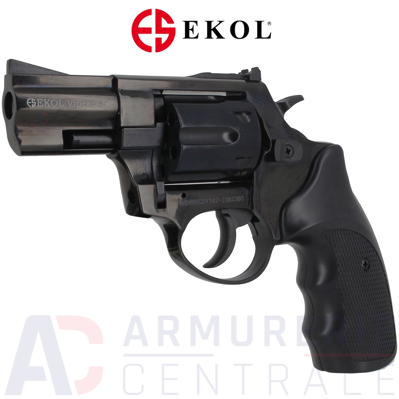 Revolver d'alarme Ekol Viper 2.5" noir 9mm RK Revolver d'alarme Ekol Viper 2.5" noir 9mm RK