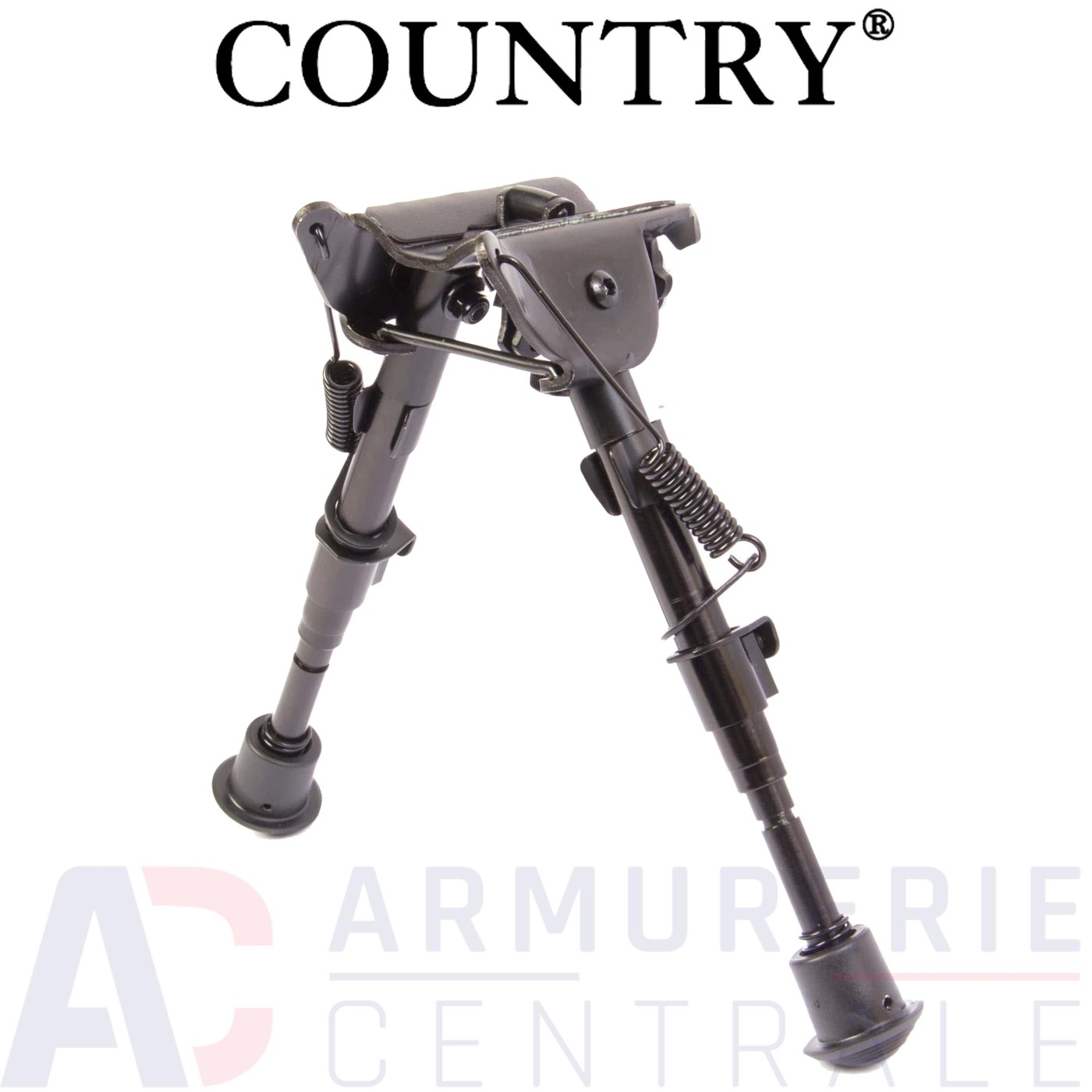 Bipied Country pour carabine 5 positions 15-22 cm Bipied Country pour carabine 5 positions 15-22 cm