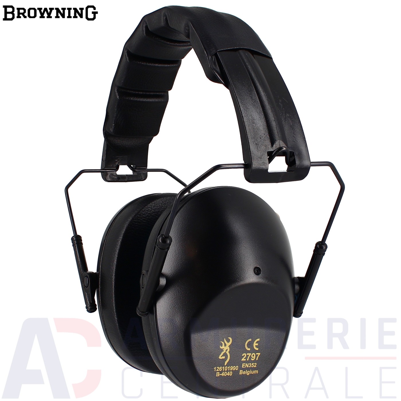 Casque protection auditive Browning Compact noir (27dB) Casque protection auditive Browning Compact noir (27dB)