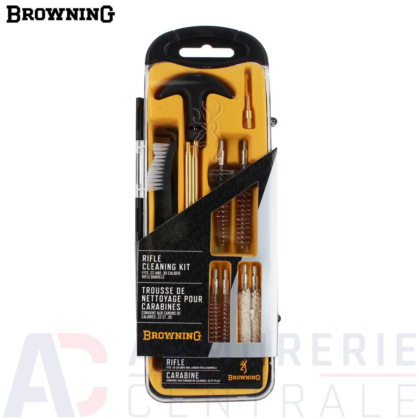 Kit de nettoyage Browning pour arme de poing .22 .38 .45 et 9mm