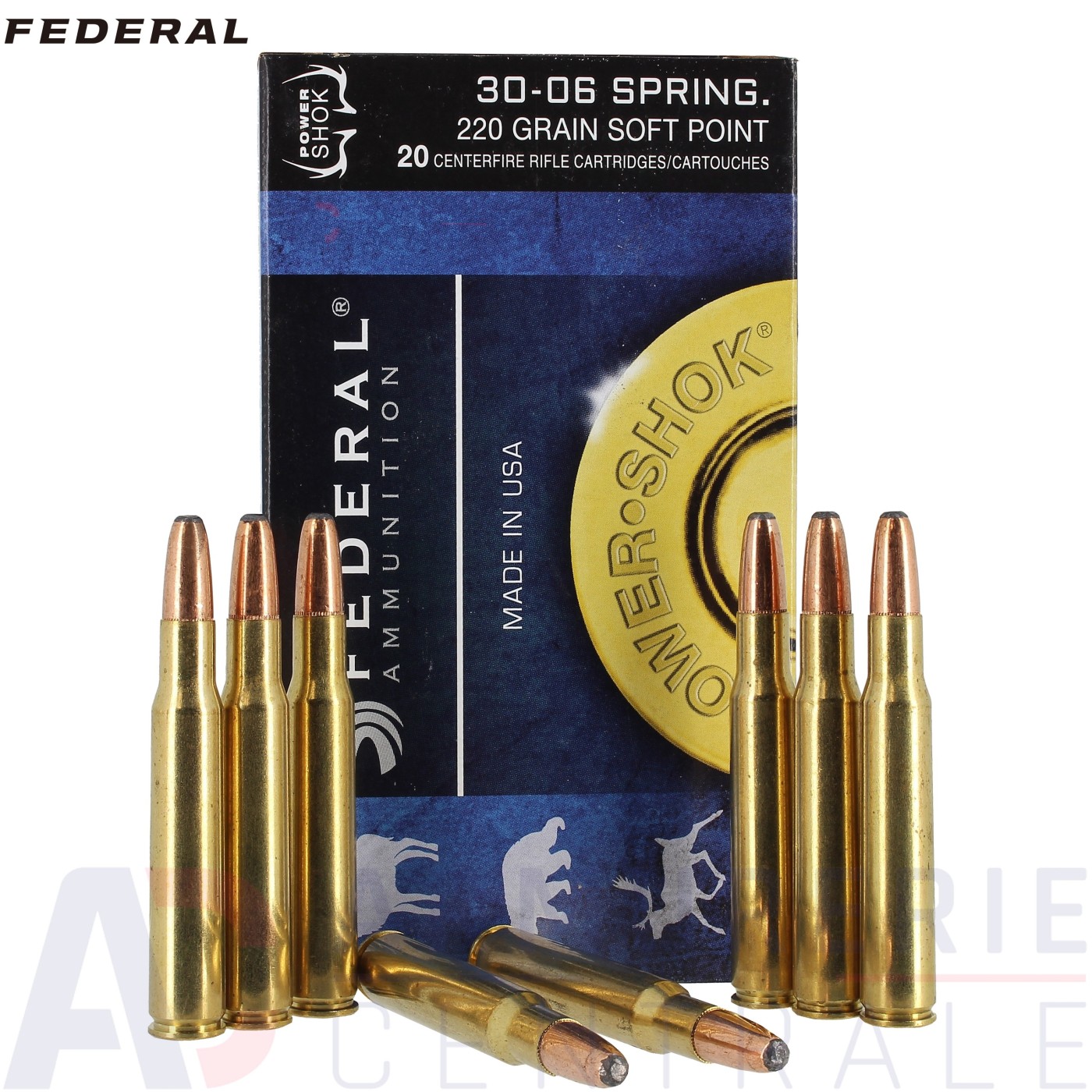 20 cartouches Federal 30-06 Springfield 220 gr 20 cartouches Federal 30-06 Springfield 220 gr