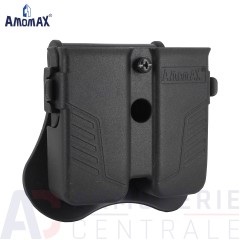Amomax porte chargeur double universel reglable noir