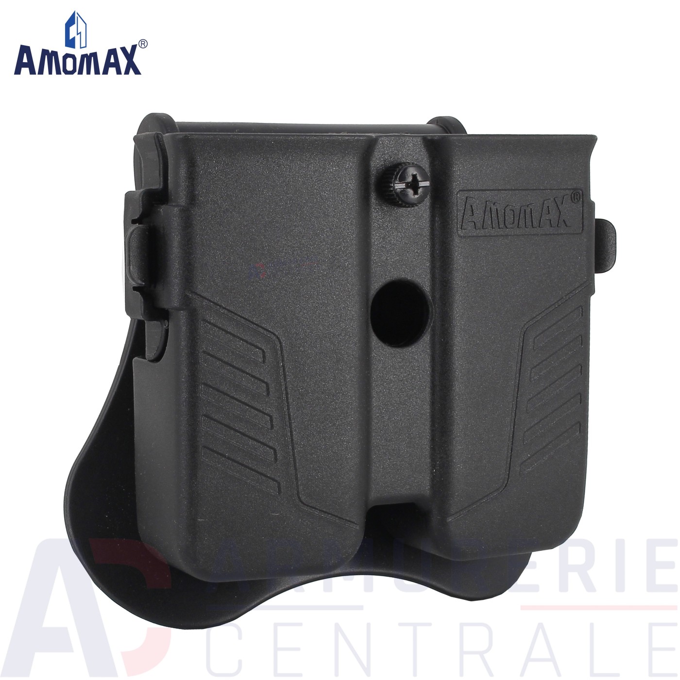 Amomax porte chargeur double universel reglable noir