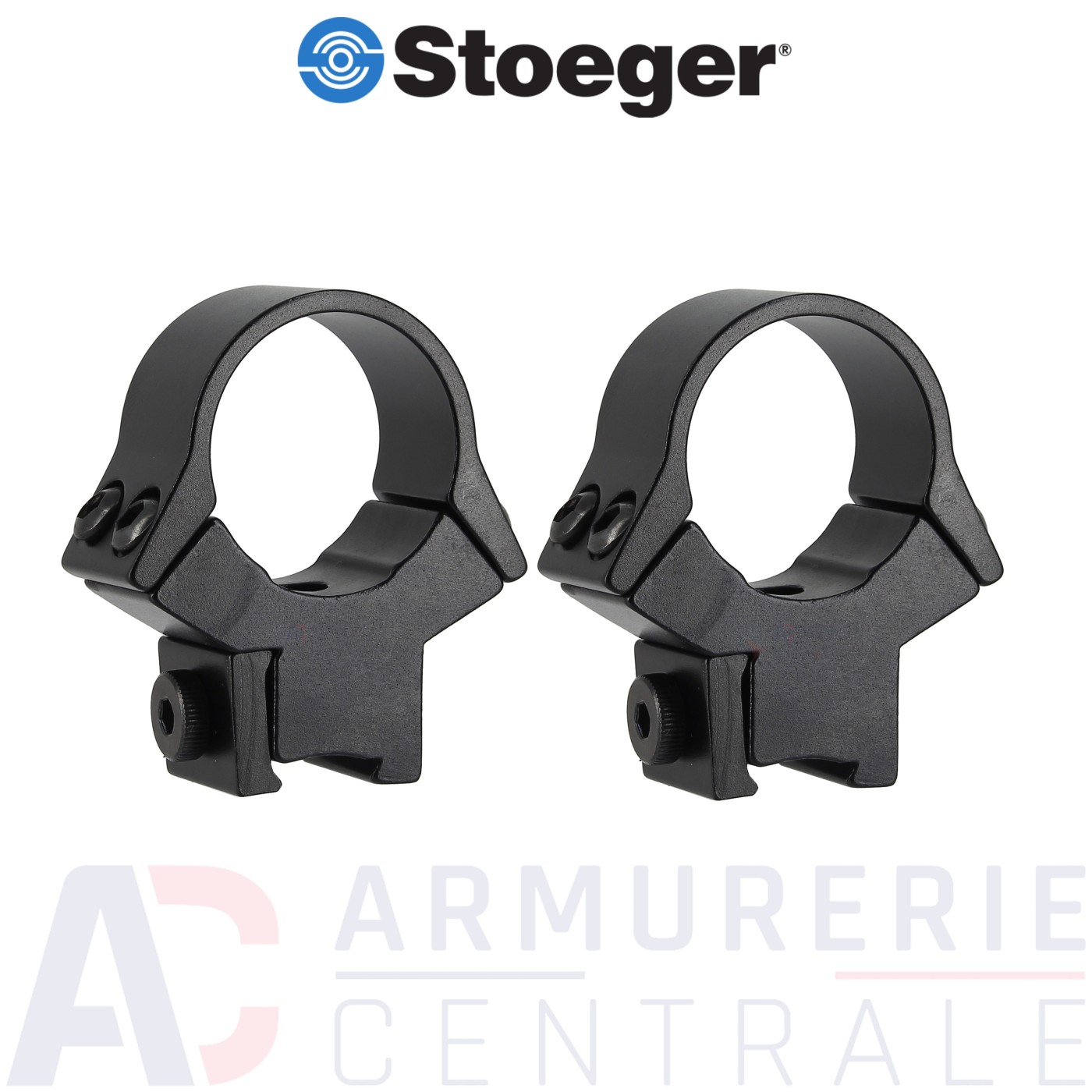 Montage Stoeger pour lunette de tir - medium Ø 25.4 mm rail 11 mm Montage Stoeger pour lunette de tir - medium Ø 25.4 mm rail 11 mm