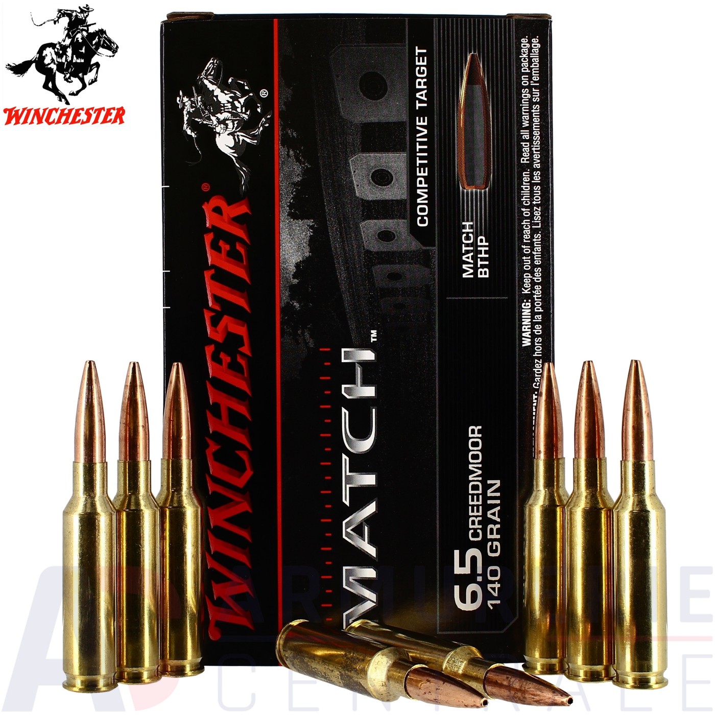 Boite de 20 cartouches Winchester Match 6.5 Creedmoor (140gr)